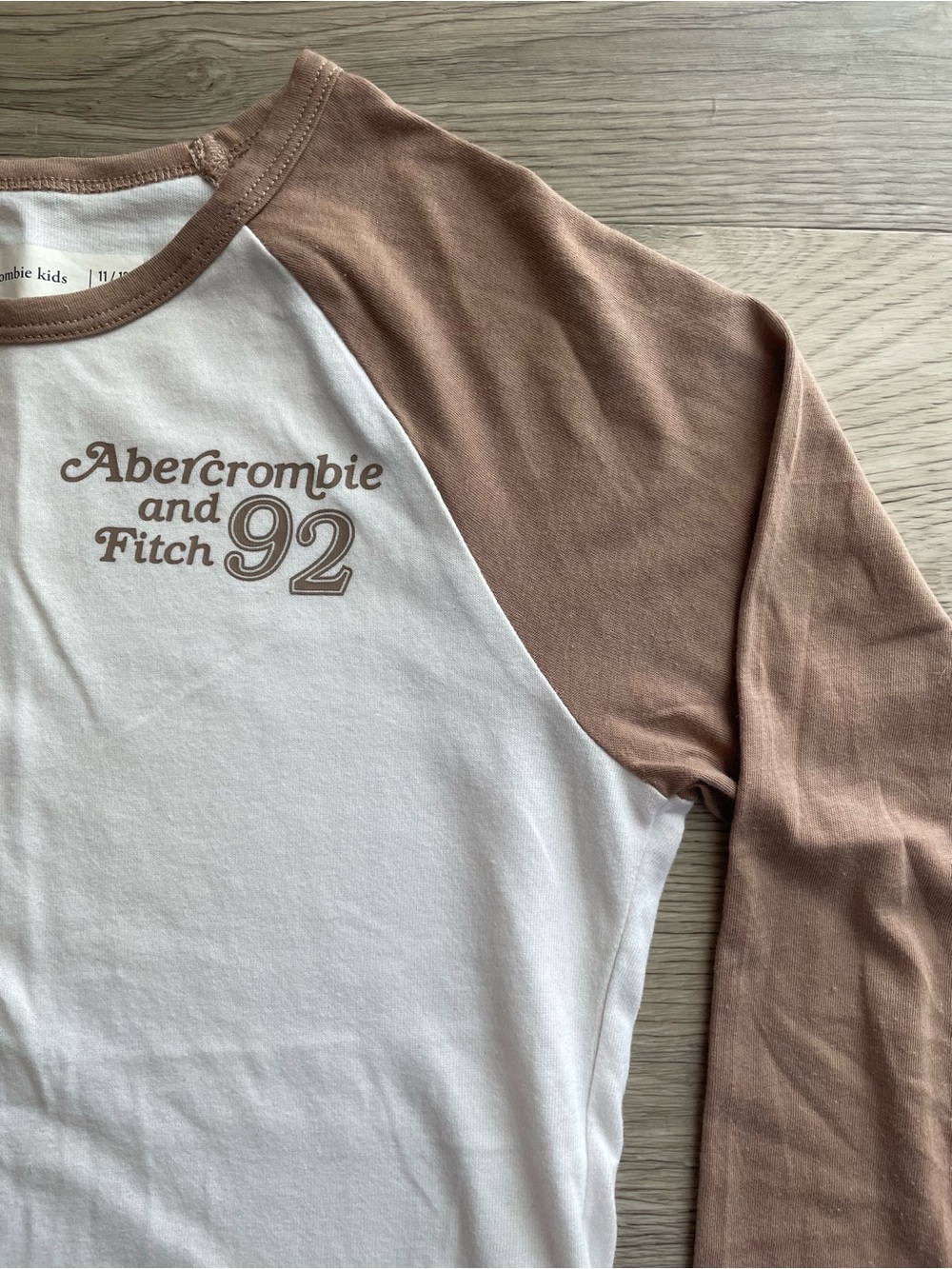 abercrombie kids | Long-Sleeve Raglan Shirt for Girls | Size 11-12